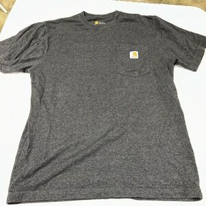 Carhartt Original Fit Mens Tshirt Size M Charcoal Gray Pocket minimum to no wear